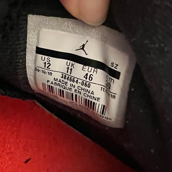 Men’s Nike Air Jordan 6 Retro (Black/Infrared) Size 12 - Picture 7 of 8